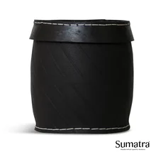 Rund kurv med låg