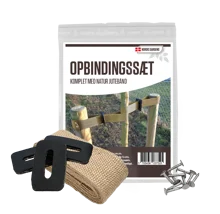 Opbindingssæt med jutebånd